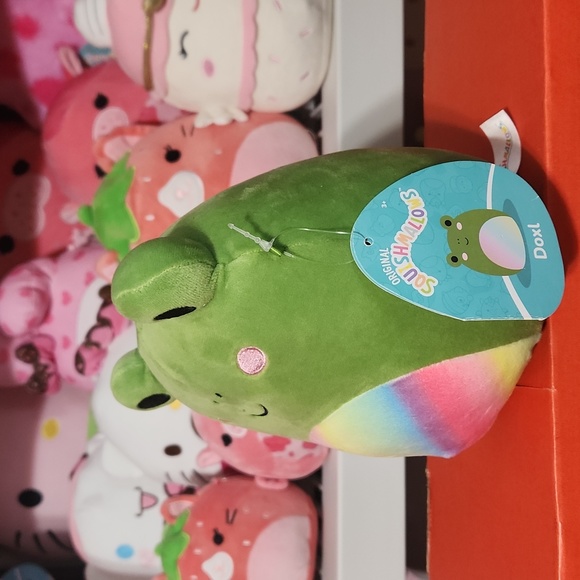Squishmallows Doxl The Frog  Rainbow Belly 7" - Picture 2 of 3